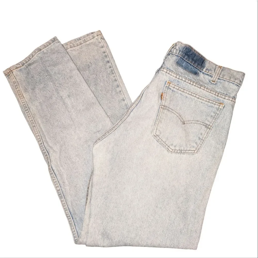Levi's‎ vintage  505 orange tab light wash jeans size W 36 32L